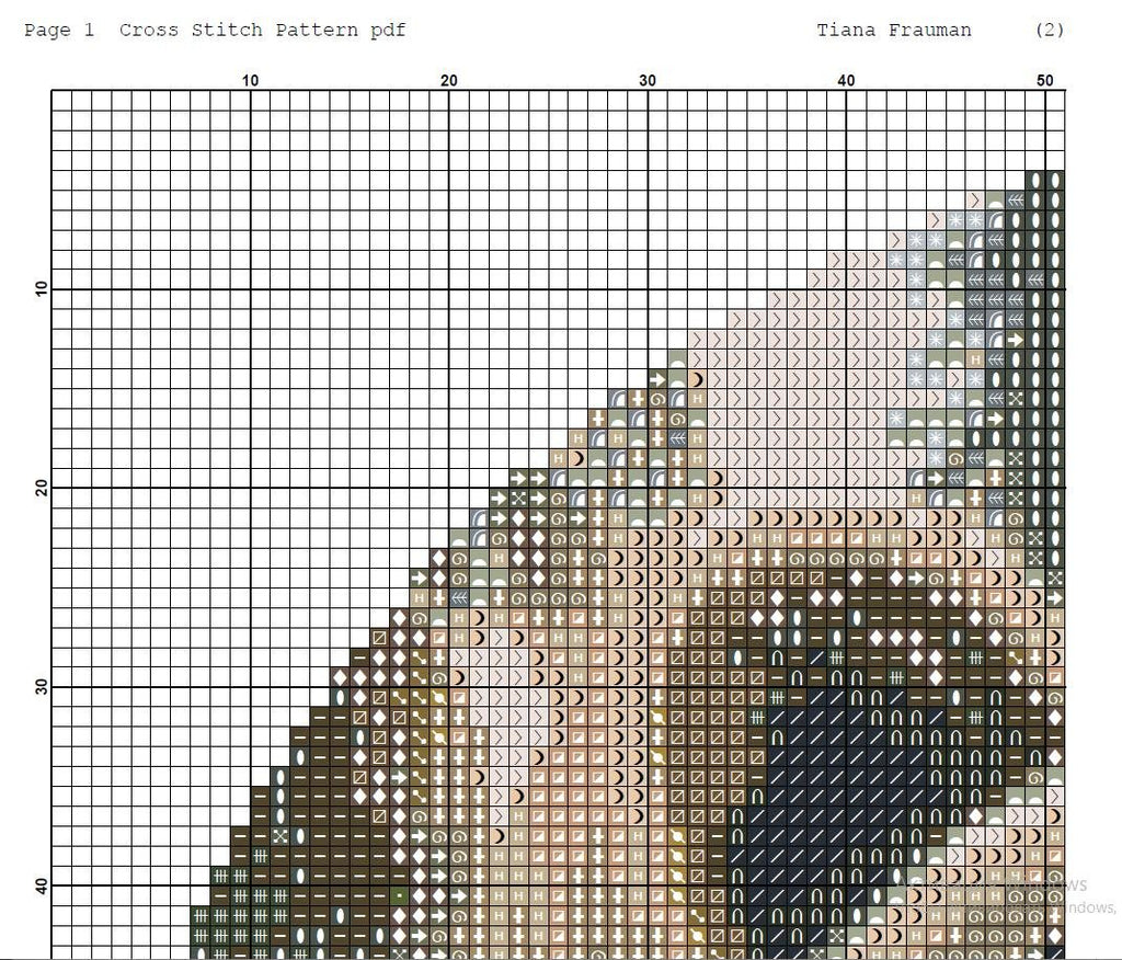 Bear Cross Stitch Pattern PDF, Forest Animal Embroidery Design, Realistic Brown Bear Portrait, Woodland Nature Cross Stitch, Modern Hoop Art - NuttyHappyHobby