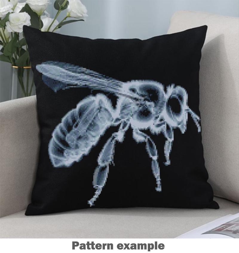 Bee X Ray Cross Stitch Pattern PDF, Insect Anatomy Embroidery Design, Entomology Wall Art, Science Decor Download, Pattern Keeper - NuttyHappyHobby