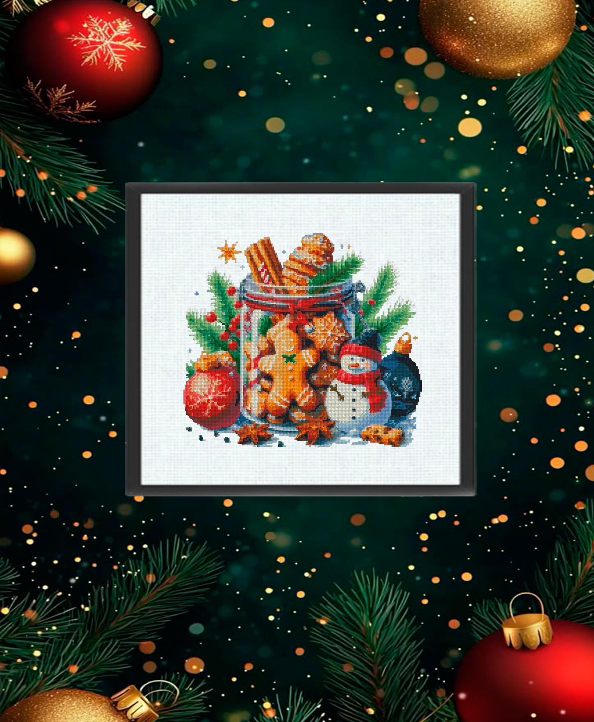 Christmas cross stitch pattern Snowman cross stitch Snow Globe cross stitch Christmas tree ornament Holiday decor Advent calendar embroidery - NuttyHappyHobby