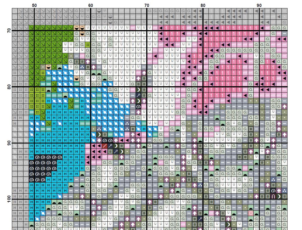 Colorful Brain Anatomy Cross Stitch Pattern PDF, Neuroscience Embroidery Design, Psychology Gift, Medical Wall Art Download - NuttyHappyHobby