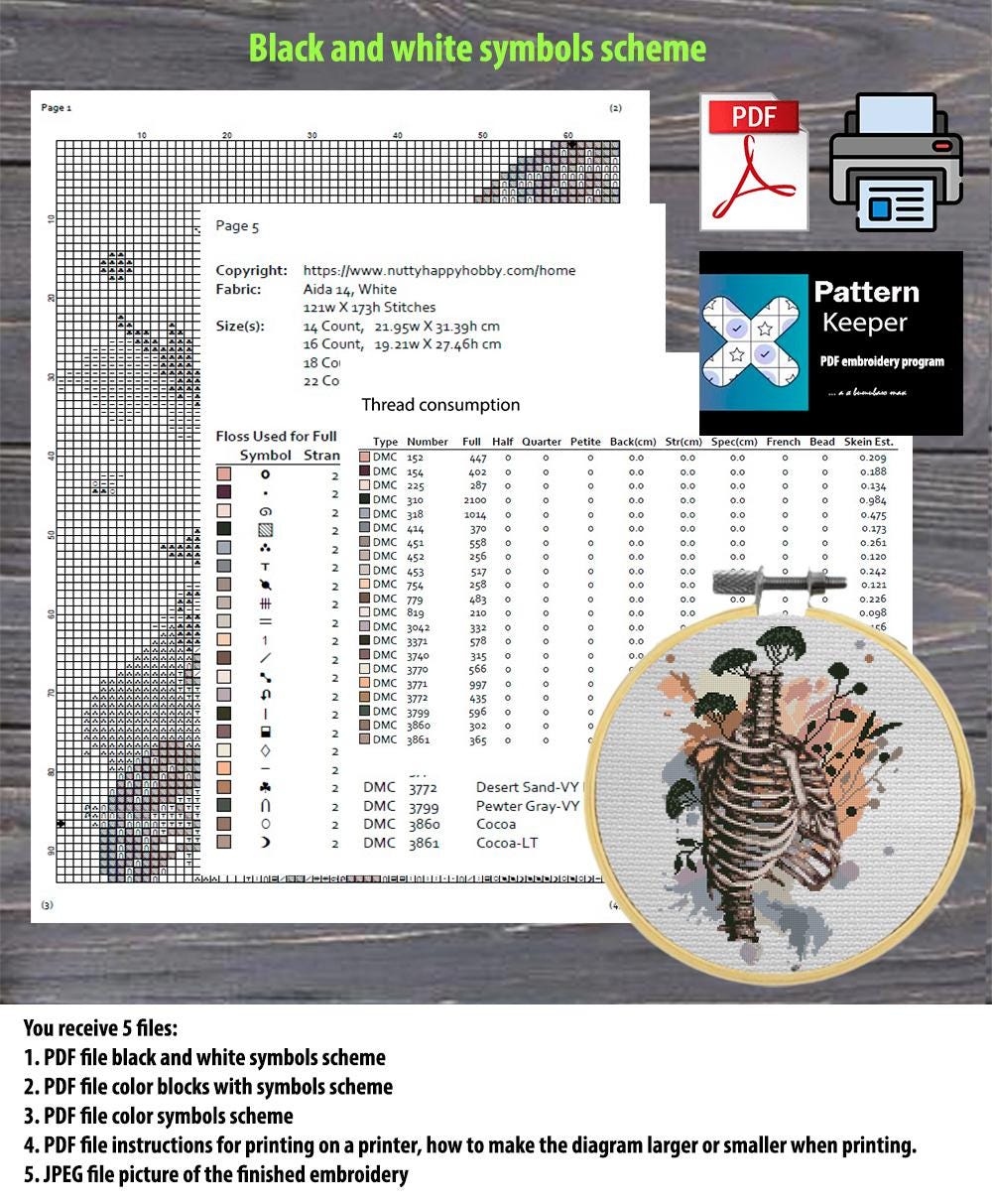 Cursive ABC Alphabet Cross Stitch Pattern PDF, Script Uppercase and Lowercase Font with Numbers and Symbols, Elegant Name Embroidery Chart - NuttyHappyHobby