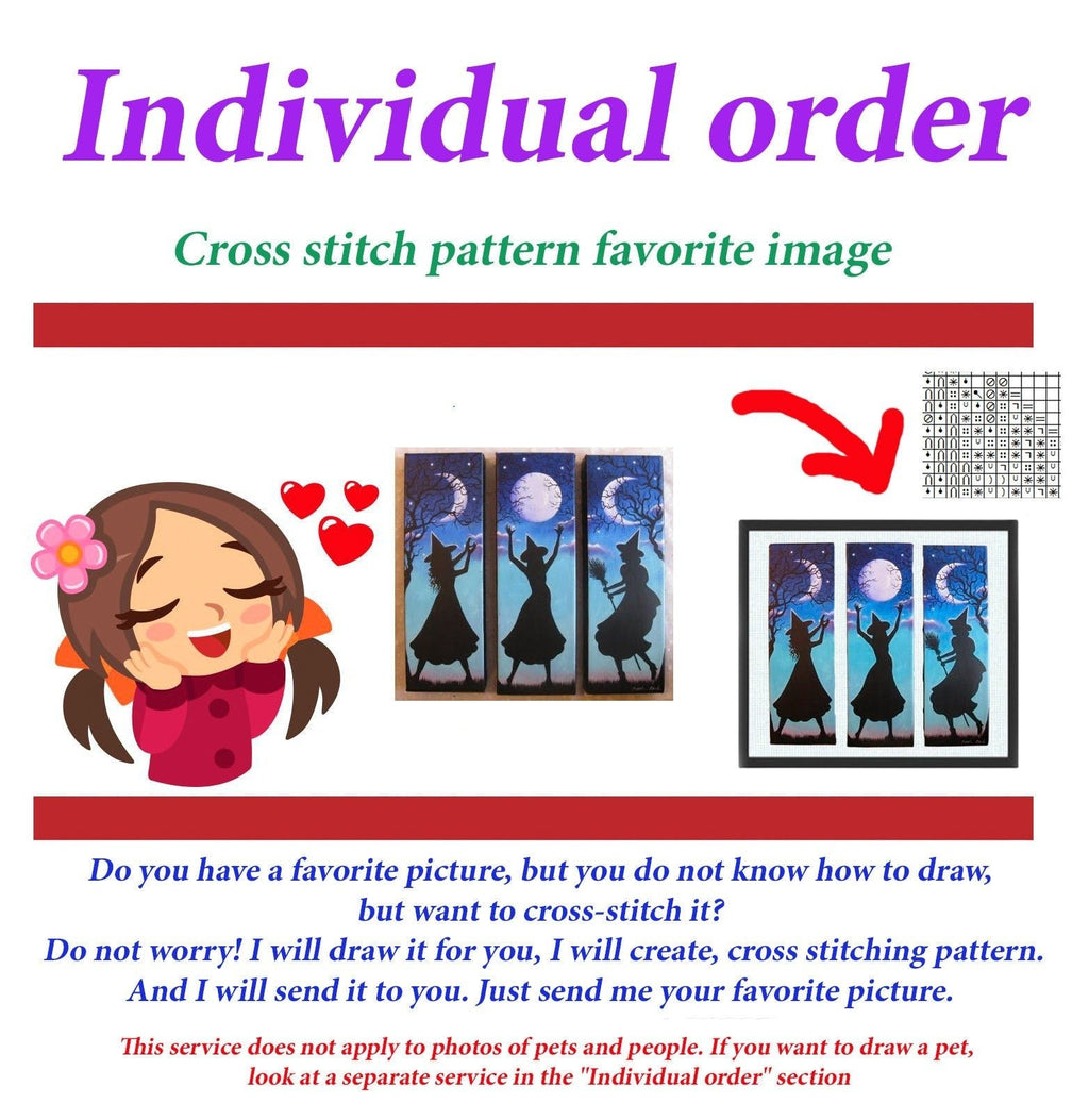 Custom Cross Stitch Pattern From Image, Personalized Embroidery Pattern PDF, Turn Your Picture Into Cross Stitch Design, Custom Pattern - NuttyHappyHobby