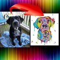 Custom Dog Portrait Cross Stitch Pattern From Photo, Personalized Pet Embroidery Pattern PDF, Dog Photo To Cross Stitch Design, Cat Portrait - NuttyHappyHobby