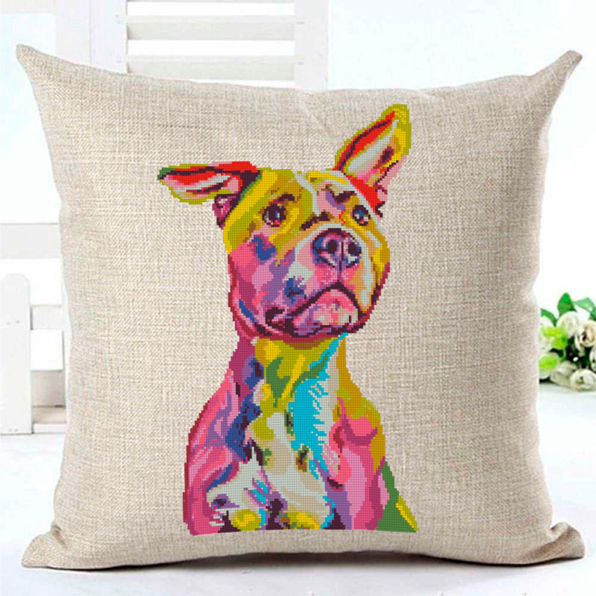 Custom Two Pet Portrait Cross Stitch Pattern From Photo, Personalized Dog Embroidery Pattern PDF, 2 Pets Photo To Cross Stitch, Cat Portrait - NuttyHappyHobby