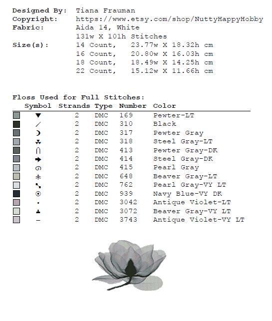 Flower Cross Stitch Pattern Set PDF, Botanical Embroidery Collection, Floral Cross Stitch Bundle, Modern Needlework Designs Instant Download - NuttyHappyHobby