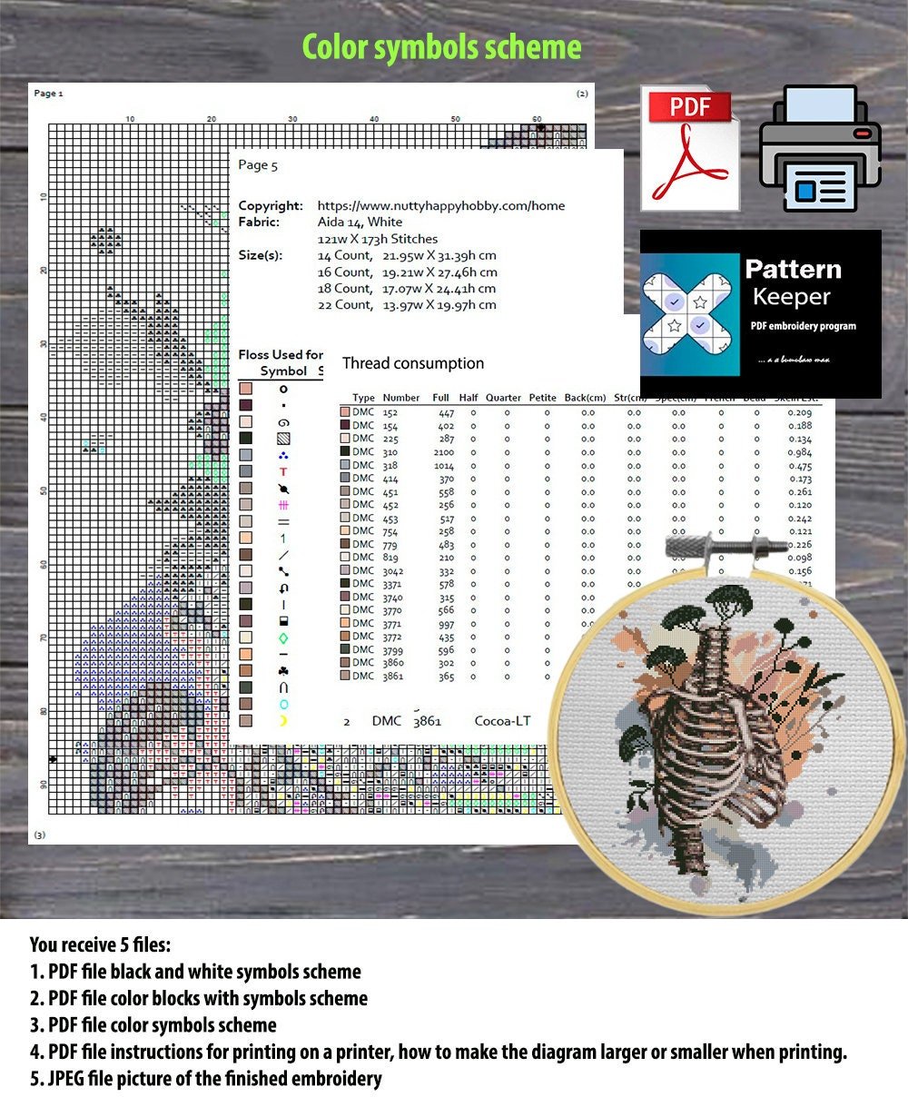 Gemini Zodiac Cross Stitch Pattern PDF, Twins Astrology Embroidery Design, Gemini Constellation Cross Stitch Chart, Celestial Horoscope - NuttyHappyHobby