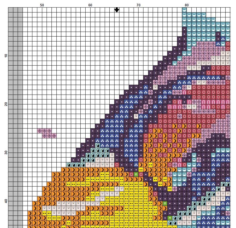 Hip Joint Anatomy Cross Stitch Pattern PDF, Colorful Pelvis Embroidery Chart, Medical Illustration Needlepoint, Orthopedic Art, Download - NuttyHappyHobby