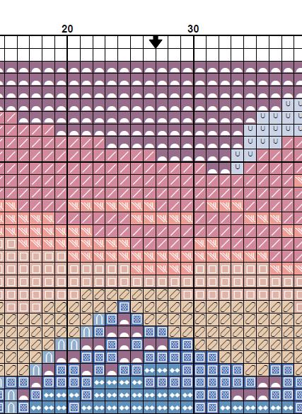 Mini Mountain Lake Cross Stitch Pattern PDF, Sunset Landscape Embroidery Design, Small Nature Cross Stitch Digital Download pdf - NuttyHappyHobby