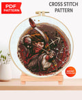 Sagittarius Cross Stitch Pattern PDF, Zodiac Archer Embroidery Design, Astrology Cross Stitch Chart, Horoscope Needlework, Instant Download - NuttyHappyHobby