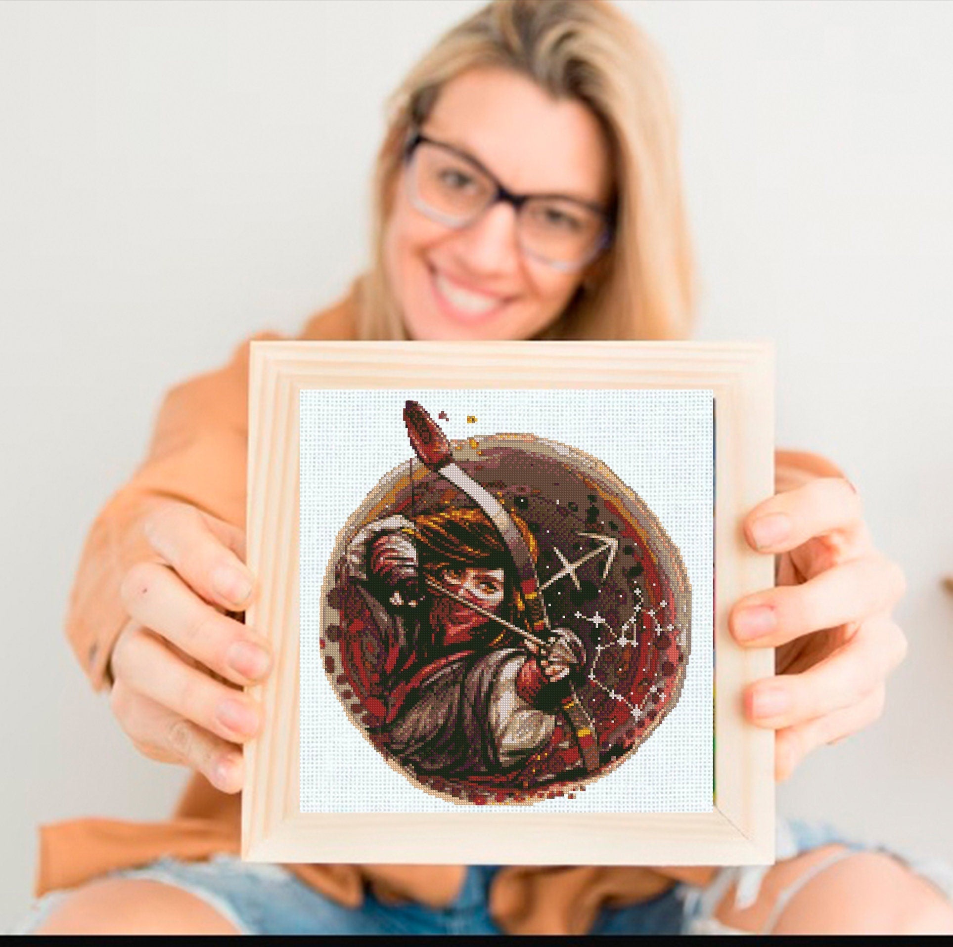 Sagittarius Cross Stitch Pattern PDF, Zodiac Archer Embroidery Design, Astrology Cross Stitch Chart, Horoscope Needlework, Instant Download - NuttyHappyHobby