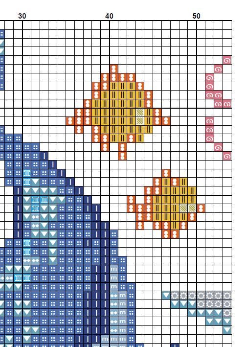 Sea Life Cross Stitch Pattern Set PDF, Ocean Animals Embroidery Bundle, Dolphin Turtle Jellyfish Fish Pattern, Marine Life Cross Stitch - NuttyHappyHobby