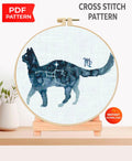 Virgo Cross Stitch Pattern PDF, Zodiac Maiden Embroidery Design, Astrology Constellation Cross Stitch Chart, Horoscope Needlework, Download - NuttyHappyHobby