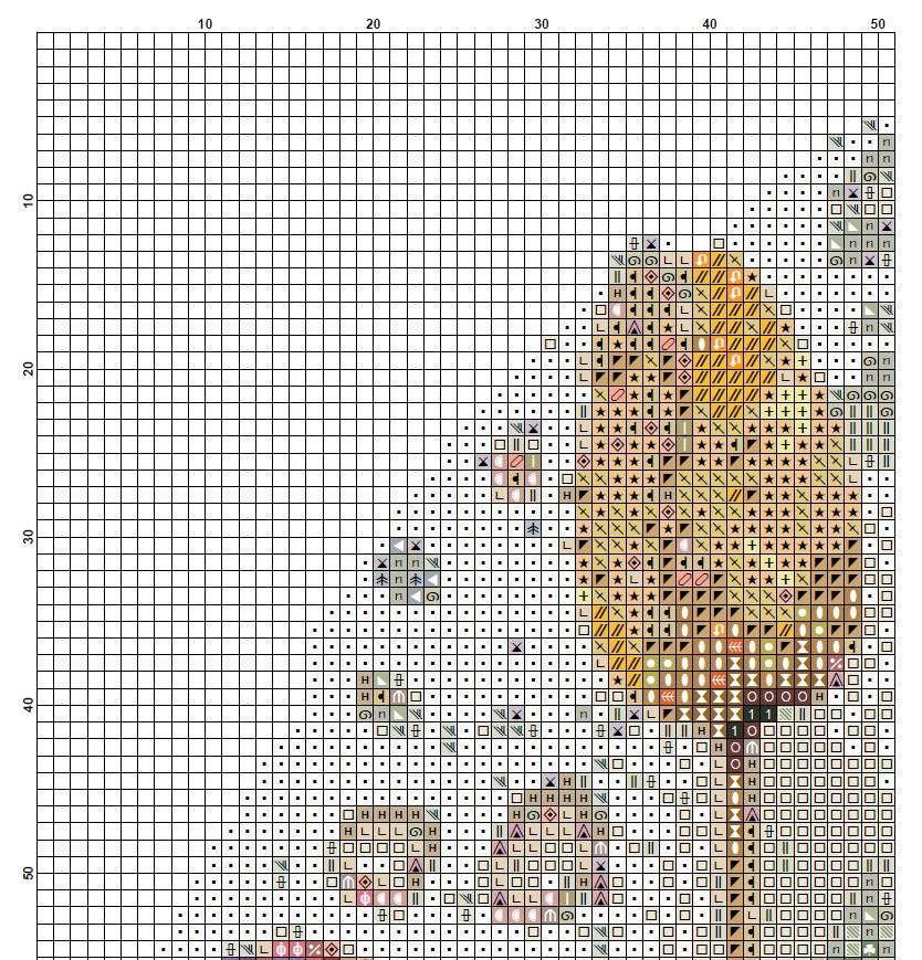 Wildflower Meadow Cross Stitch Pattern PDF, Oval Hoop Floral Embroidery Chart, Watercolor Botanical Design, Instant Download Wall Art - NuttyHappyHobby