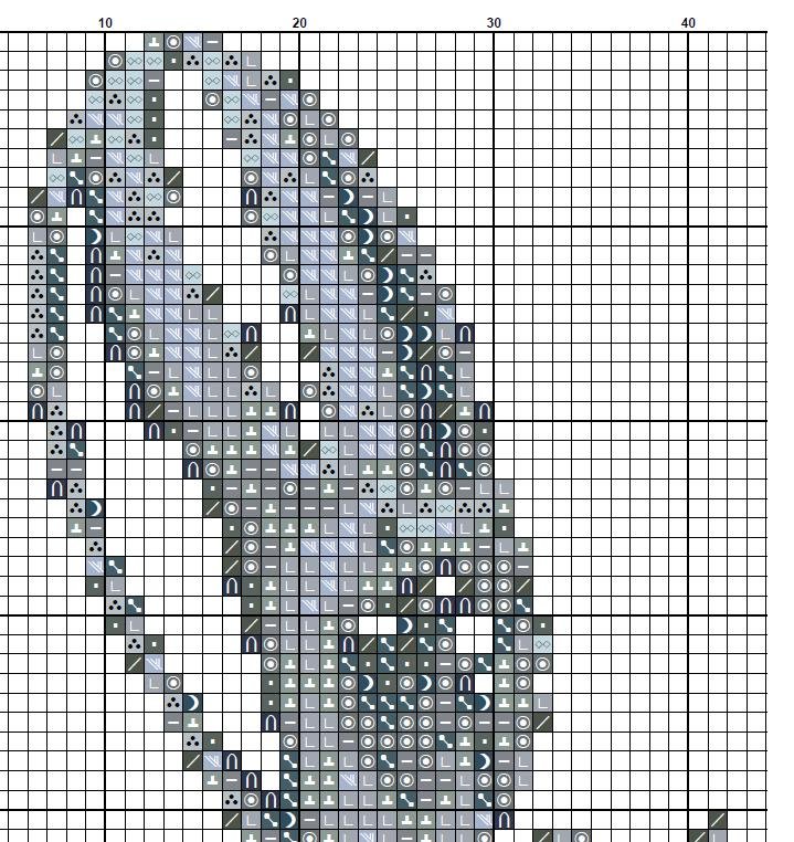 X - Ray Lobster Cross Stitch Pattern PDF, Anatomical Crustacean Embroidery Chart, Marine Biology Art, Skeleton Needlepoint, Instant Download - NuttyHappyHobby